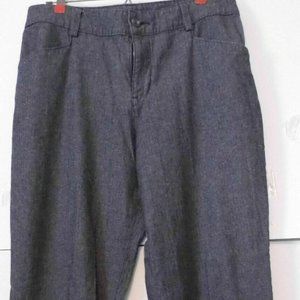 Lee Relaxed Stretch Fit Women's Career Gray Sz 12M